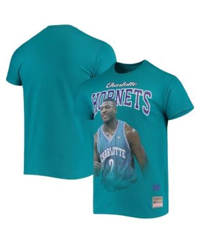 Lids Larry Johnson Charlotte Hornets Mitchell & Ness Hardwood Classics  Off-Court Swingman Jersey - Blue