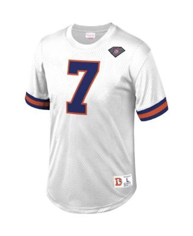 John Elway Denver Broncos Mitchell & Ness Retired Player Name & Number Mesh  Crew Neck Top 