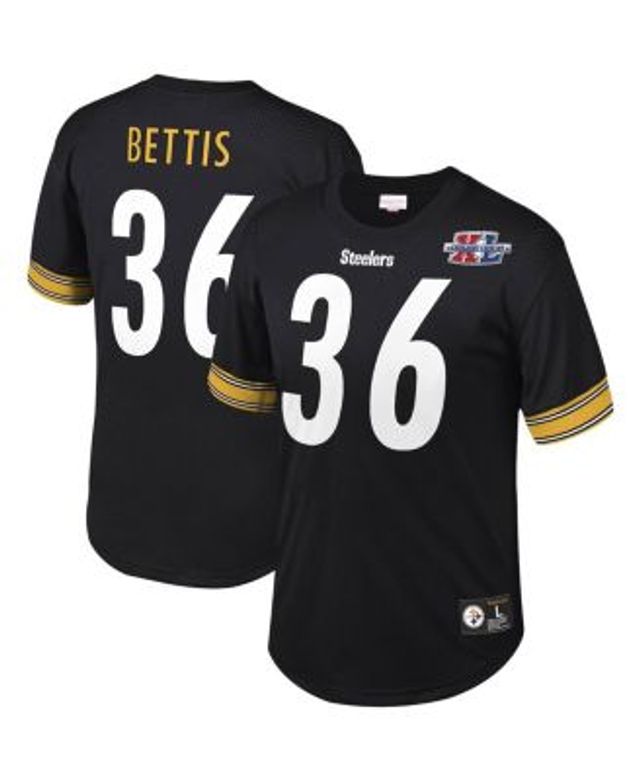 Men's Mitchell & Ness Jerome Bettis Black/Gold Pittsburgh Steelers Big &  Tall Split Legacy Retired Player Replica Jersey