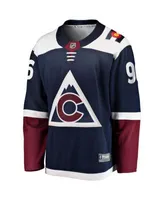 Men's Fanatics Branded Mikko Rantanen Burgundy Colorado Avalanche Team Authentic Stack Name & Number T-Shirt