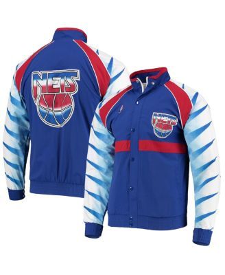 Men's Chicago Bulls Mitchell & Ness Red Hardwood Classics 75th Anniversary  Authentic Warmup Full-Snap Jacket
