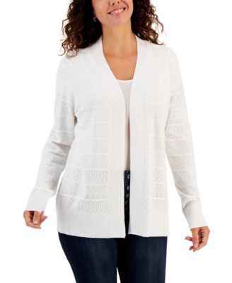Women's Pointelle Stitch Cardigan, Created for Macy's