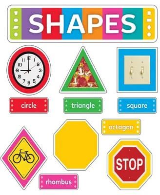 Shapes All Around Us Learning Set, 29 Pieces