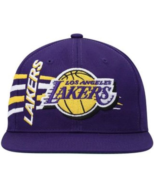 Men's New Era White Los Angeles Lakers The Golfer Crest Snapback Hat