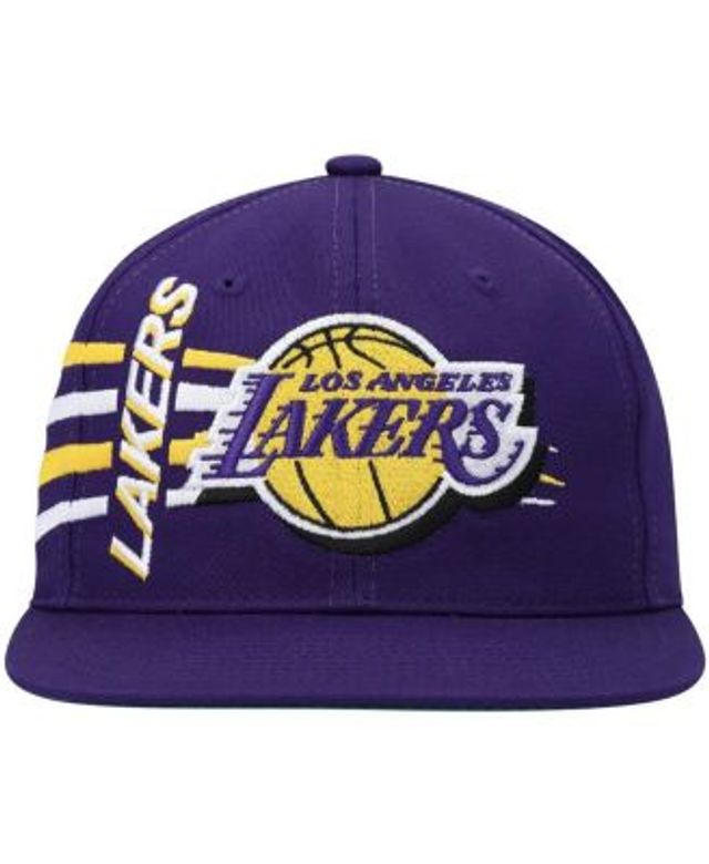 Men's Los Angeles Lakers Mitchell & Ness Purple Team Ground Snapback Hat