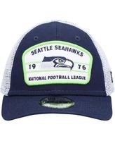 New Era Men's Seattle Seahawks League 9Forty Adjustable Navy Hat