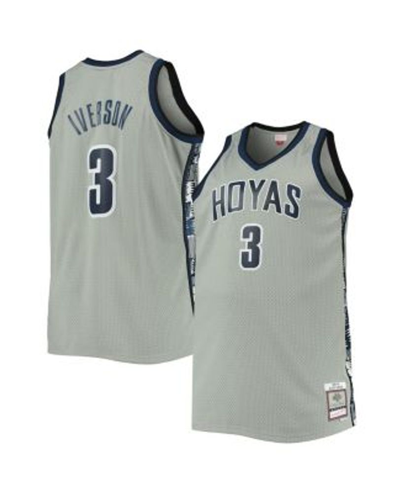 Men's Mitchell & Ness Allen Iverson Black Georgetown Hoyas 1995-96 Authentic Throwback Jersey