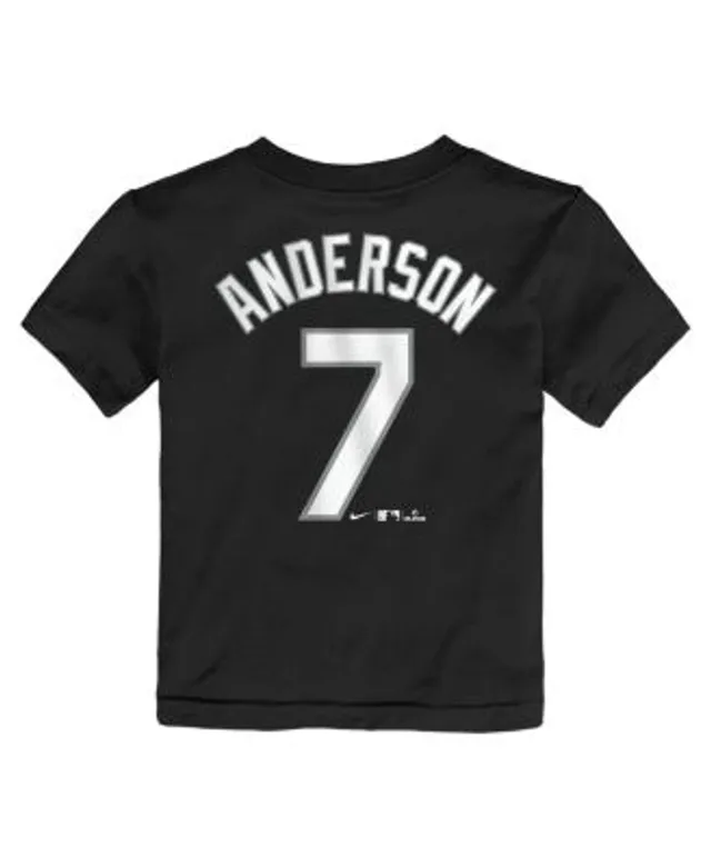 Men's Nike Tim Anderson Black Chicago White Sox City Connect Name & Number T-Shirt Size: Small