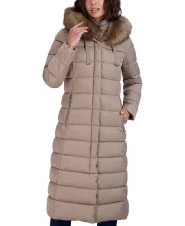 Tahari Women's Faux-Fur-Trim Hooded Puffer Coat | Vancouver Mall
