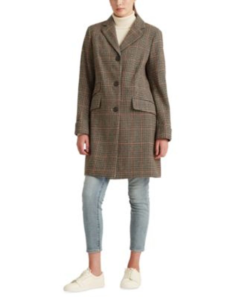 Lauren Ralph Lauren Women's Petite Buttoned Walker Coat, Created for Macy's  | Fairlane Town Center