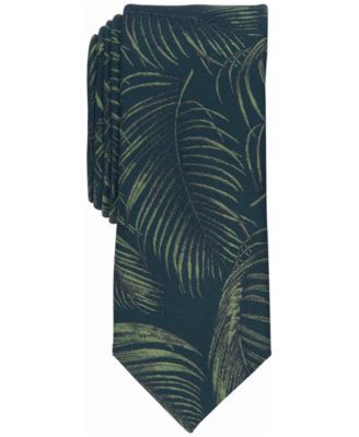 Men's Hartley Fern Leaf Skinny Tie, Created for Macy's