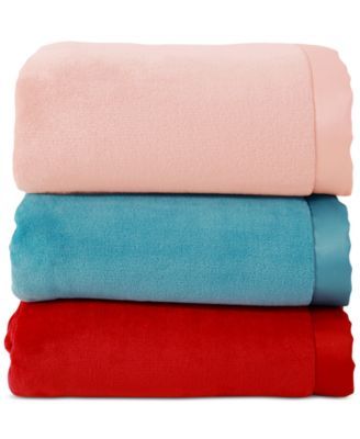 Classic Velvety Plush Blanket, Created For Macy's