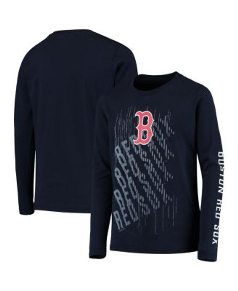 Youth Navy Boston Red Sox Score Long Sleeve T-Shirt