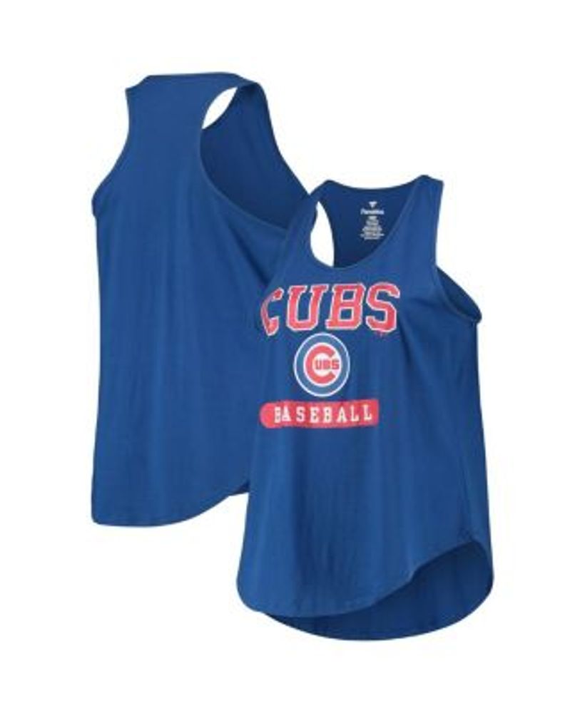 Women's Royal Texas Rangers Plus Size Racerback Tank Top