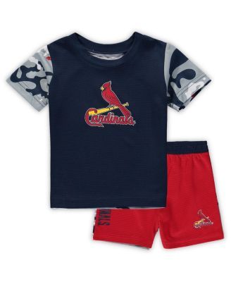 Outerstuff Toddler Boys and Girls Red, Navy St. Louis Cardinals Batters Box  T-shirt Pants Set