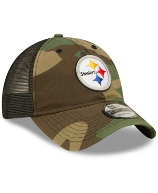 Youth New Era Camo Pittsburgh Steelers 9TWENTY Adjustable Hat