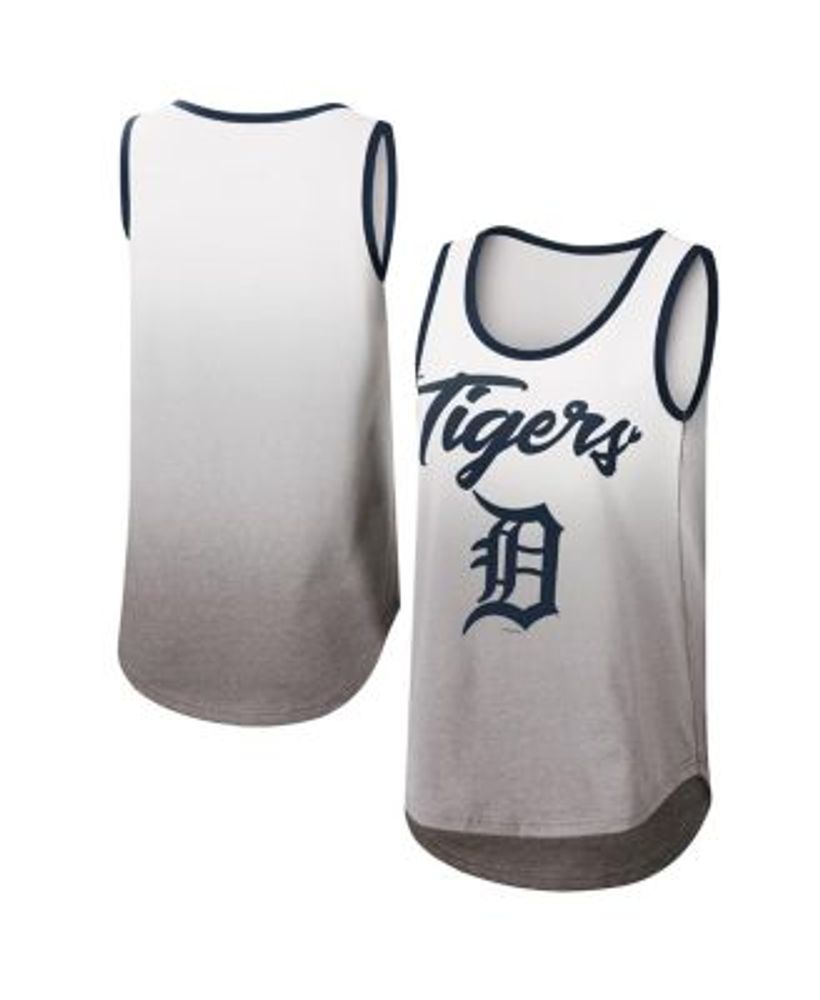 Detroit Tigers Women's Plus Size Racerback Tank Top - Navy