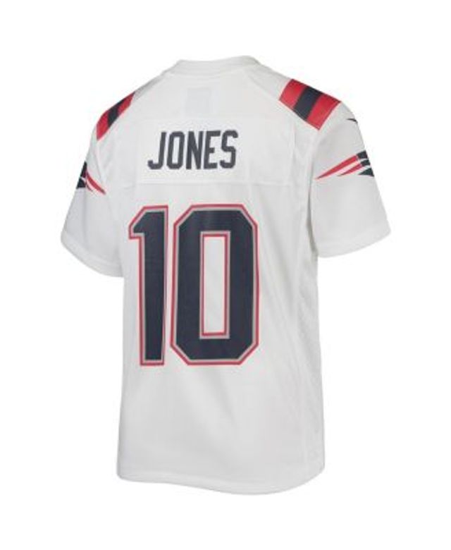 Mac Jones New England Patriots Nike Youth Inverted Game Jersey - Gray