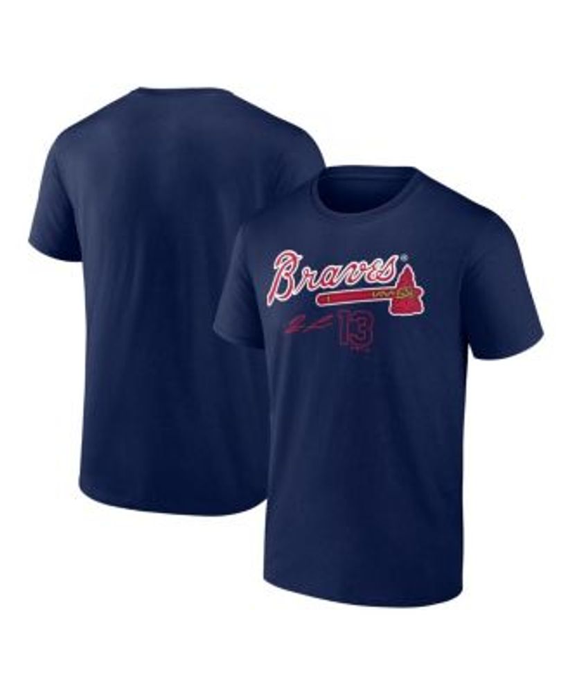 Fanatics Men's Branded Ronald Acuna Jr. Navy Atlanta Braves Player Name and  Number T-shirt