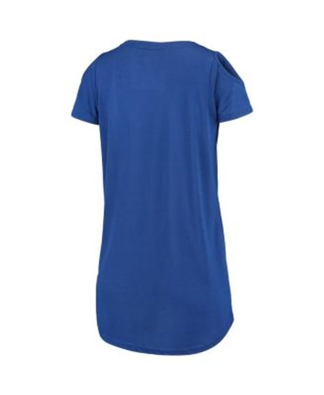 Women's G-III 4Her by Carl Banks Royal Toronto Blue Jays Clear the Bases  Cold Shoulder T-Shirt