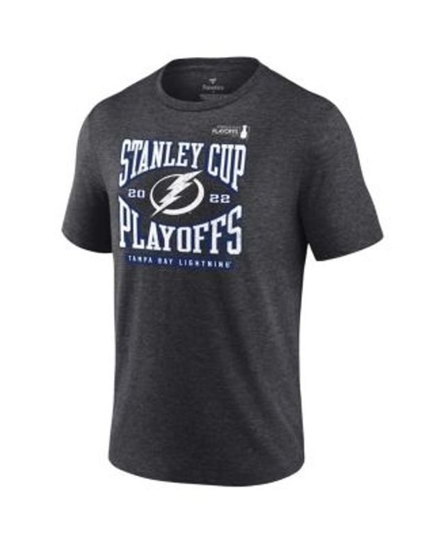 Men's Fanatics Branded Charcoal Tampa Bay Lightning 2022 Stanley Cup Playoffs Wraparound T-Shirt