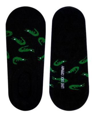 Men's Alligator Novelty No-Show Socks