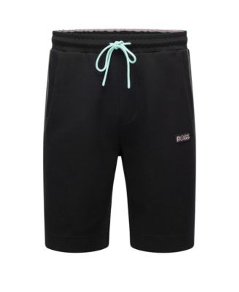 BOSS Men's Cotton-Blend Regular-Fit Shorts