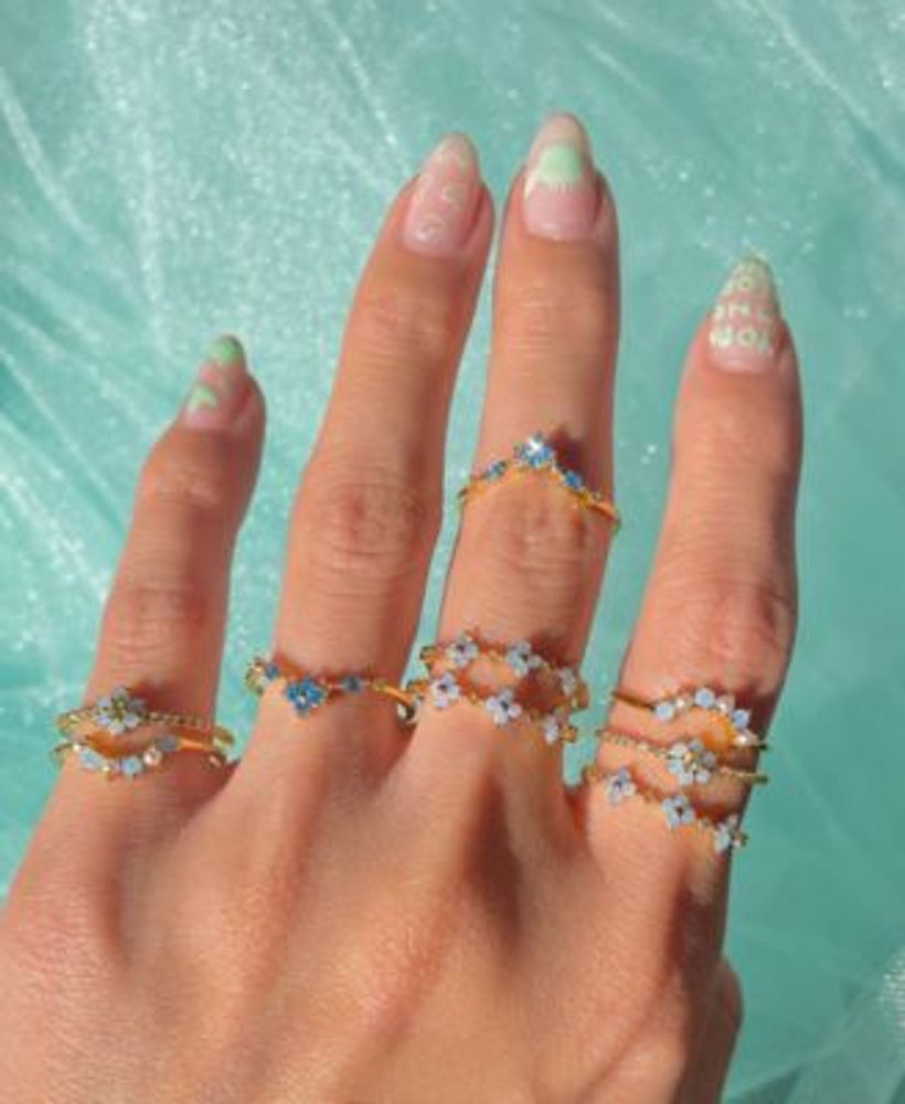Buttercup Blossom Ring Set