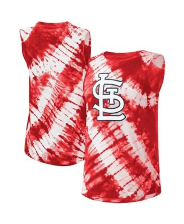 Women's New Era Red St. Louis Cardinals Space Dye Back-Knot Tank Top Size: Extra Large