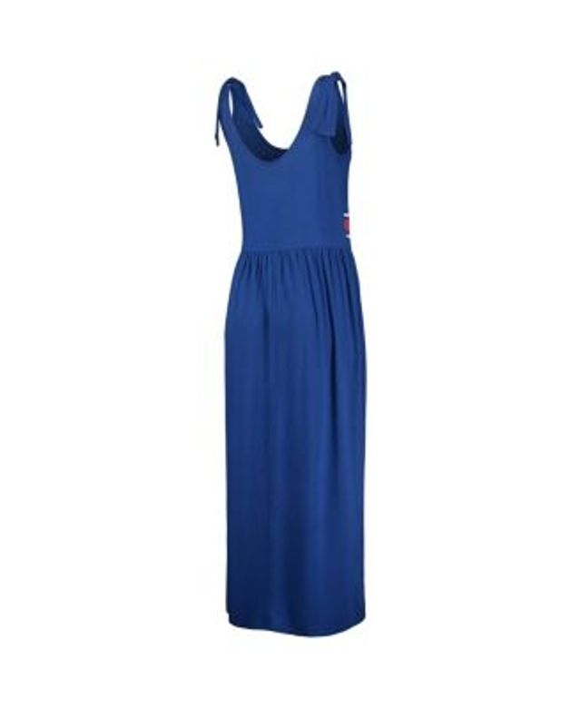 Women's G-III 4Her by Carl Banks Royal Chicago Cubs Game Over Maxi Dress Size: Small