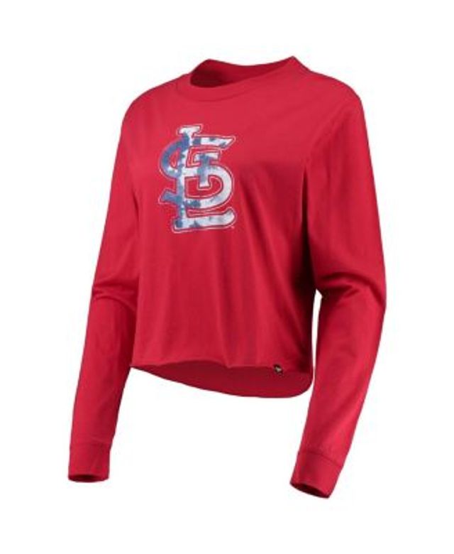 Women's New Era Red Washington Nationals Baby Jersey Cropped Long Sleeve T- Shirt - Yahoo Shopping