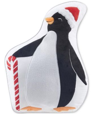 Penguin Figural Decorative Pillow, Created for Macy's