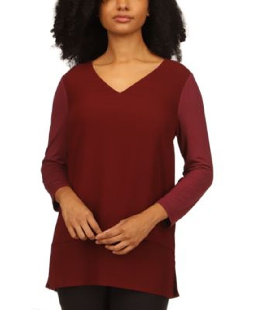Michael Kors Women's Layered-Look Tunic Top, Regular & Petite Sizes |  Foxvalley Mall