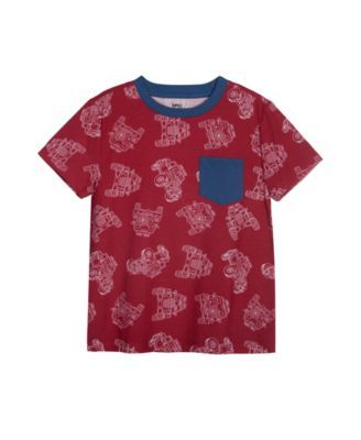 Toddler Boys All-Over Print Pocket T-shirt