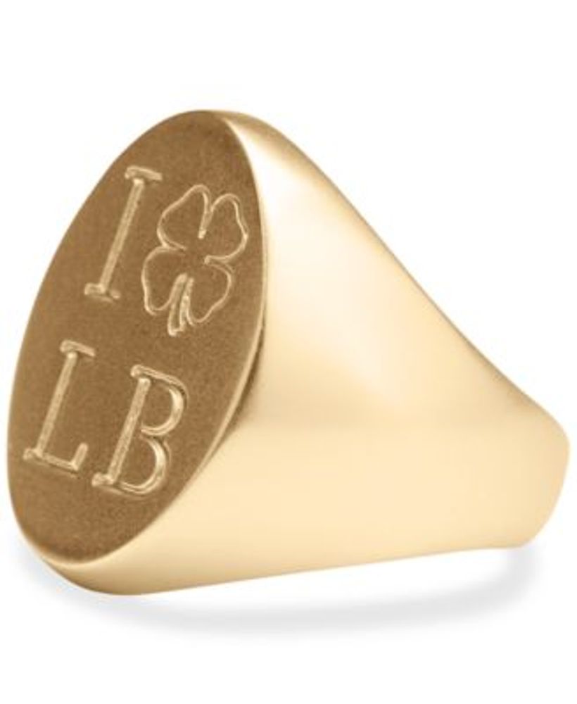 Gold-Tone Signet Ring