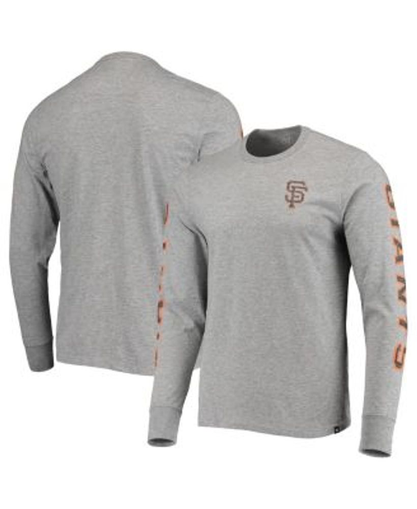 Women's Nike Orange/Black San Francisco Giants Next Up Tri-Blend Raglan  3/4-Sleeve T-Shirt