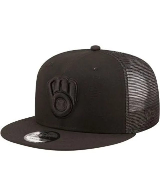 Men's Detroit Tigers New Era Blackout Trucker 59FIFTY Fitted Hat