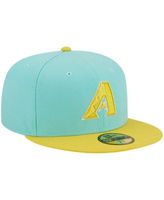 Boston Red Sox New Era Spring Color Pack Two-Tone 59FIFTY Fitted Hat -  Turquoise/Yellow