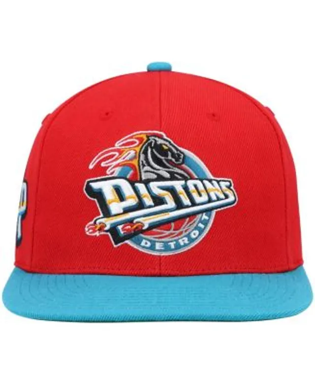 Detroit Pistons Team Arch 2 Tone S Black/Teal Snapback - Mitchell