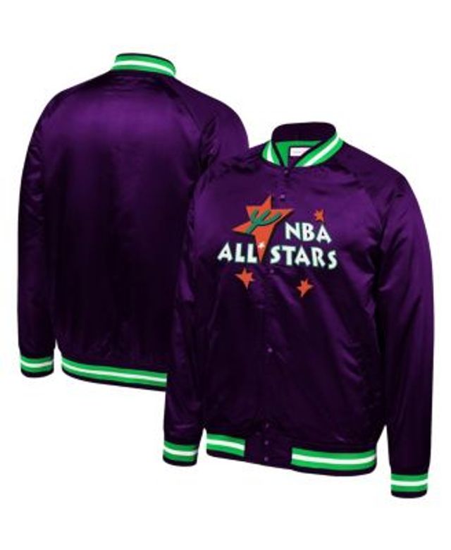 Men's Mitchell & Ness Black Hardwood Classics 1997 NBA All-Star Weekend  Satin Full-Button Jacket