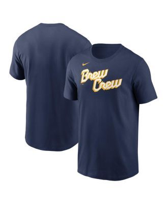 Men's Nike Navy Milwaukee Brewers Large Logo Legend Performance T-Shirt