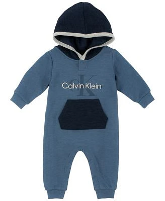 Baby Boys Color Block Hooded Coverall