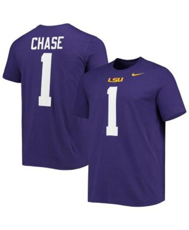 Men's Nike Ja'Marr Chase Purple LSU Tigers Player Game Jersey