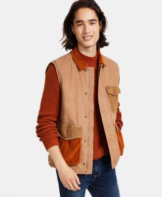 Men's Colorblocked Corduroy Vest, Created for Macy's