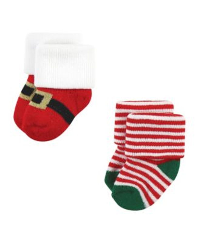 Baby Boys and Girls Holiday Terry Socks