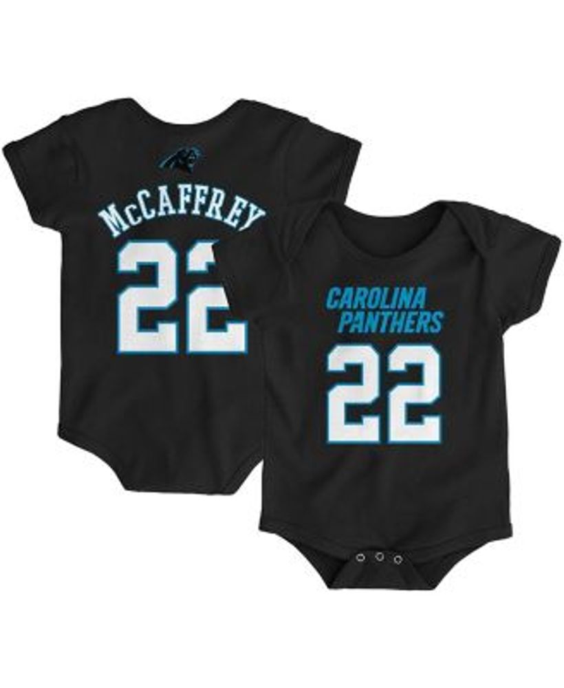 Christian McCaffrey Carolina Panthers Infant Mainliner Name and Number Bodysuit - Black