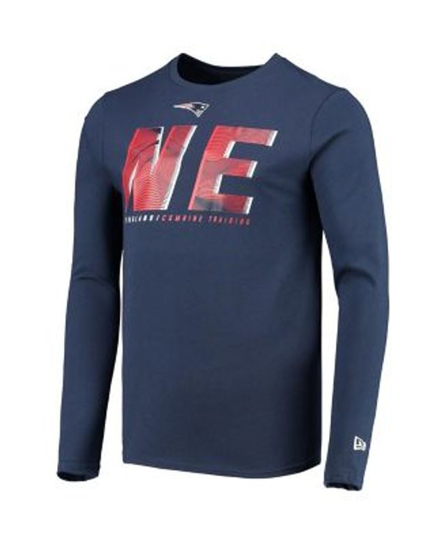 Men's New Era College Navy Seattle Seahawks Combine Authentic Offsides Long Sleeve T-Shirt Size: Medium