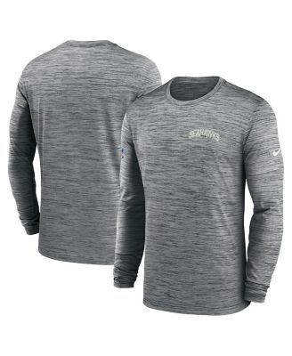 Nike Men's Gray Seattle Mariners Authentic Collection Game Raglan  Performance Long Sleeve T-shirt