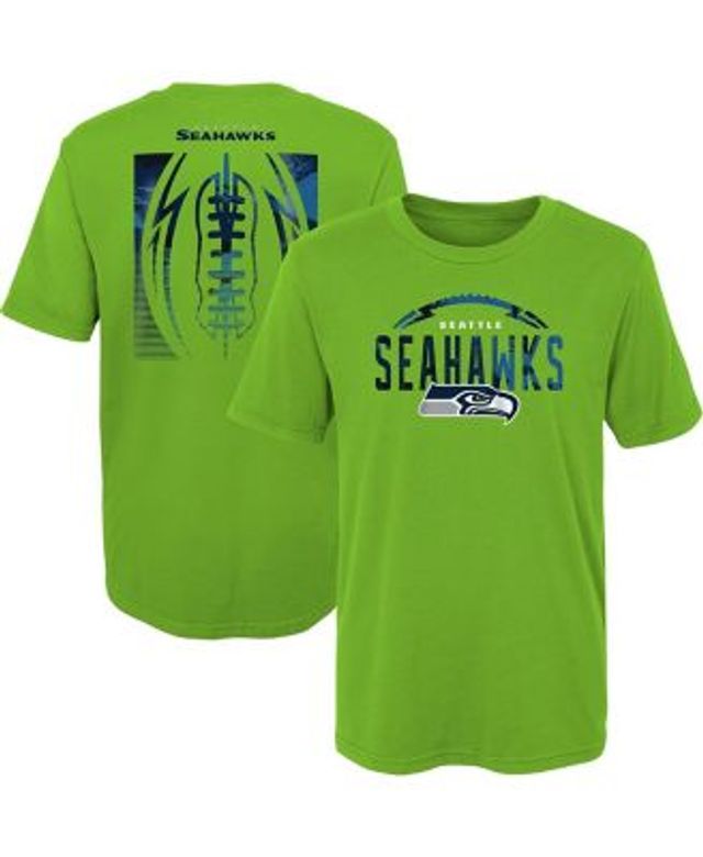 Youth Seattle Seahawks Nike Neon Green Local Split T-Shirt