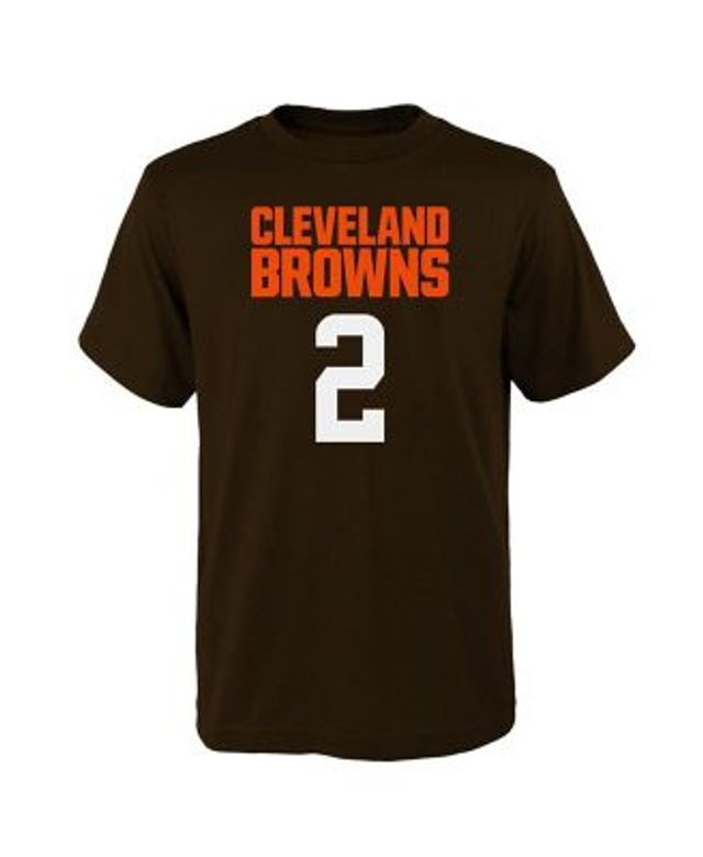 Outerstuff Youth Baker Mayfield Orange Cleveland Browns Mainliner Player Name & Number Long Sleeve T-Shirt